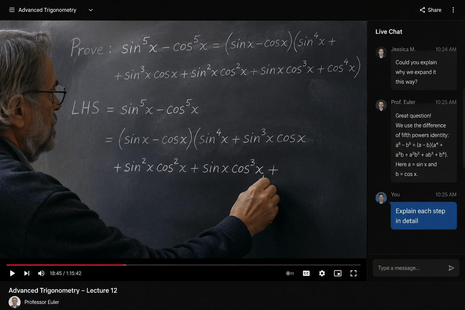 Gemini Omni Trigonometry Professor Demo