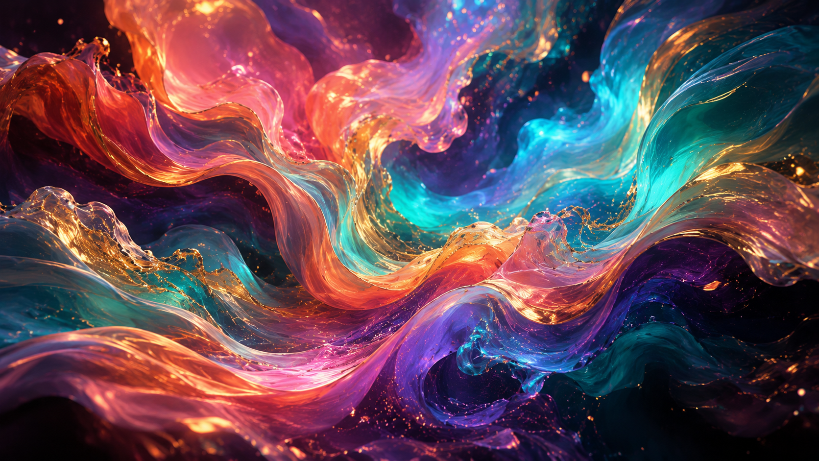 Una imagen artística de IA clara y colorida de una escena abstracta, que ilustra el uso creativo legítimo de la IA generativa en lugar de hacerla pasar por metraje real.