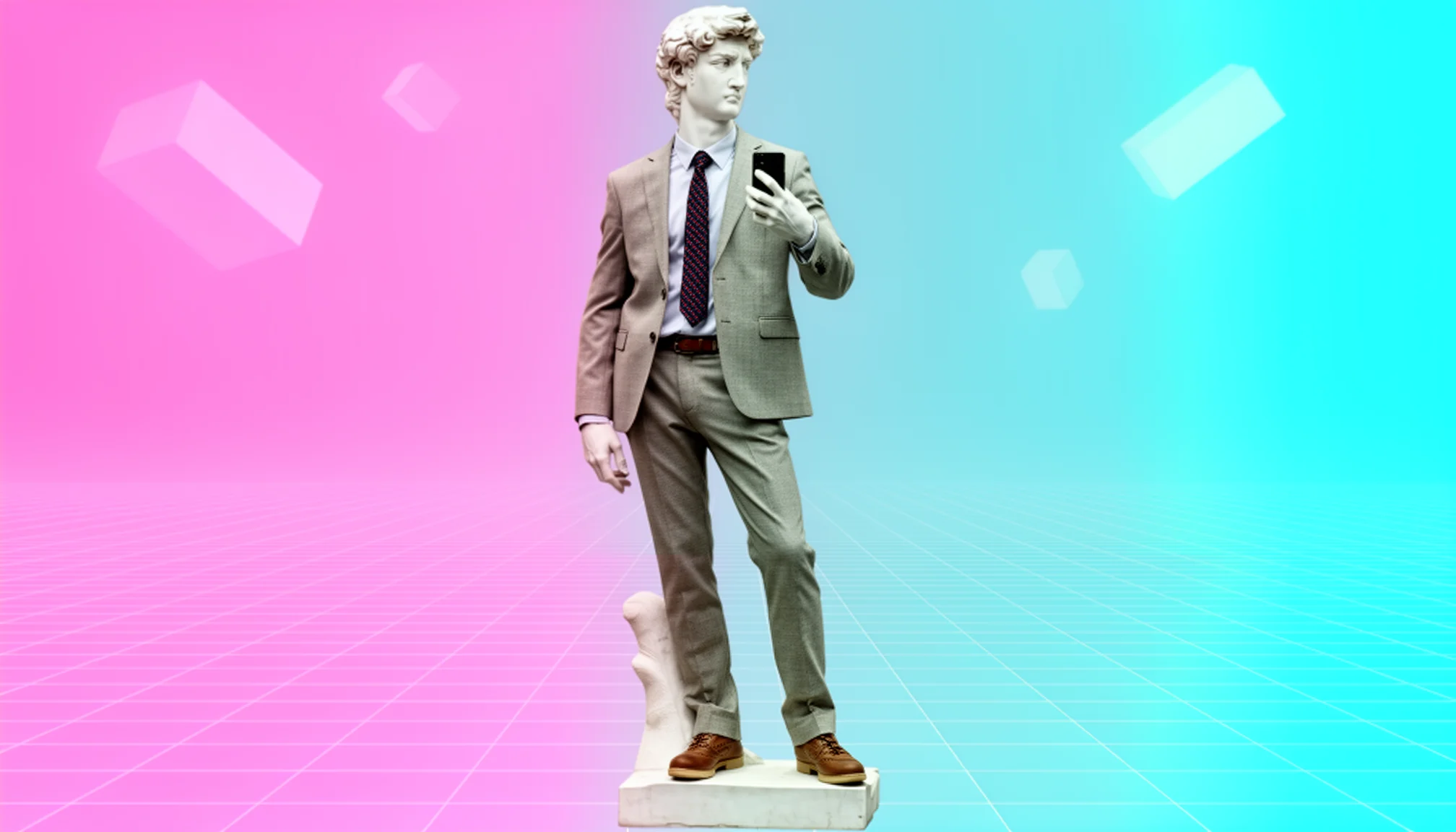 Man in casual suit and tie generated with Flux 2 Pro AI Image Generator