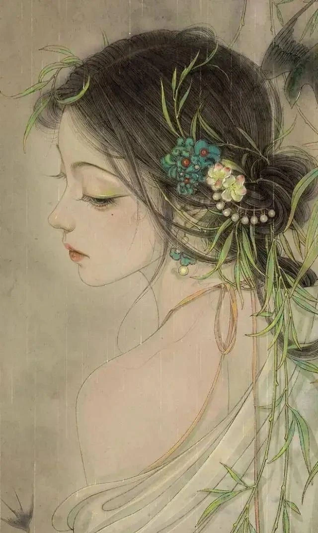 Eastern Classical Woman Illustration alternative two