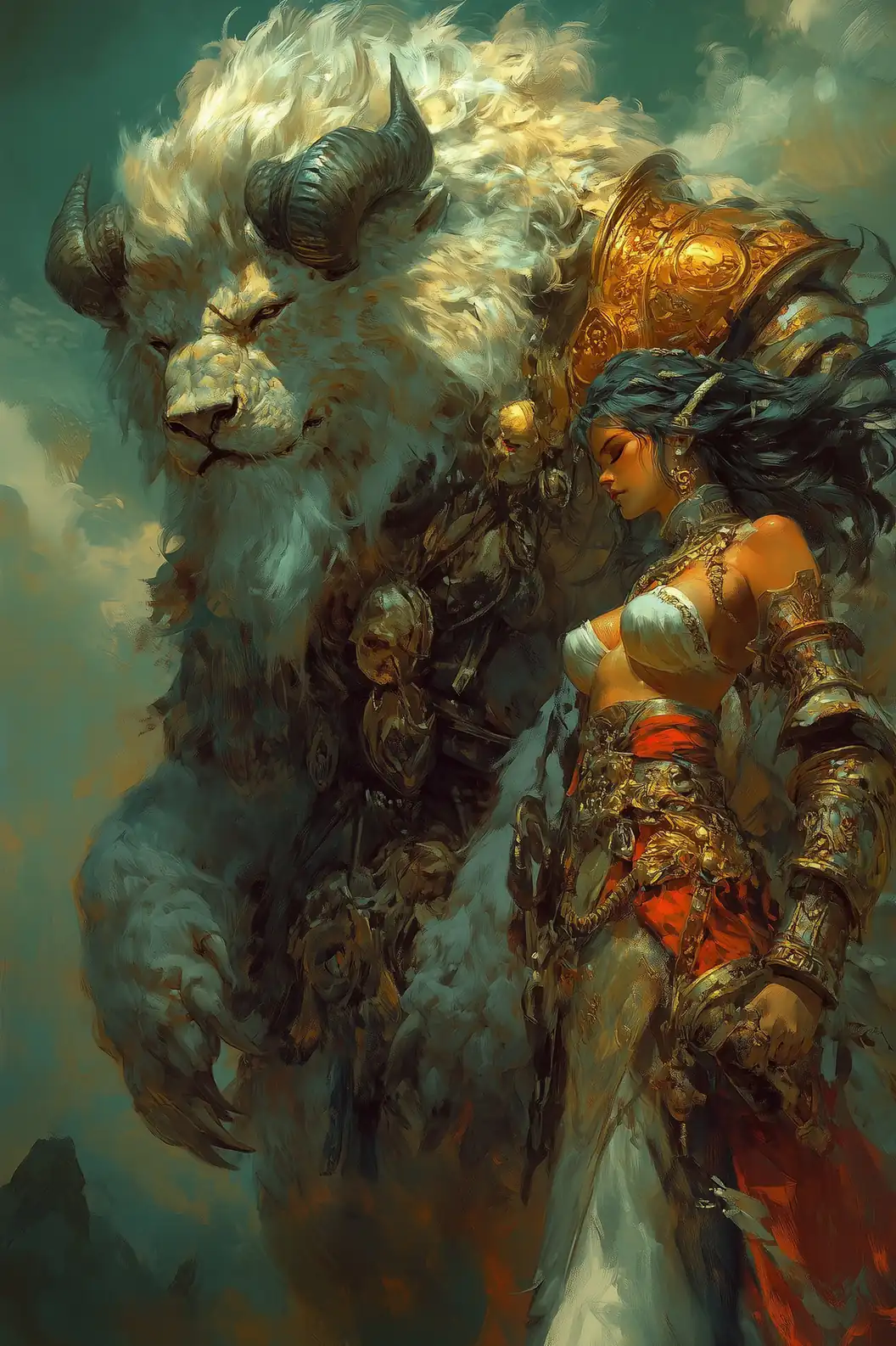 Fantasy concept art created with Midjourney AI